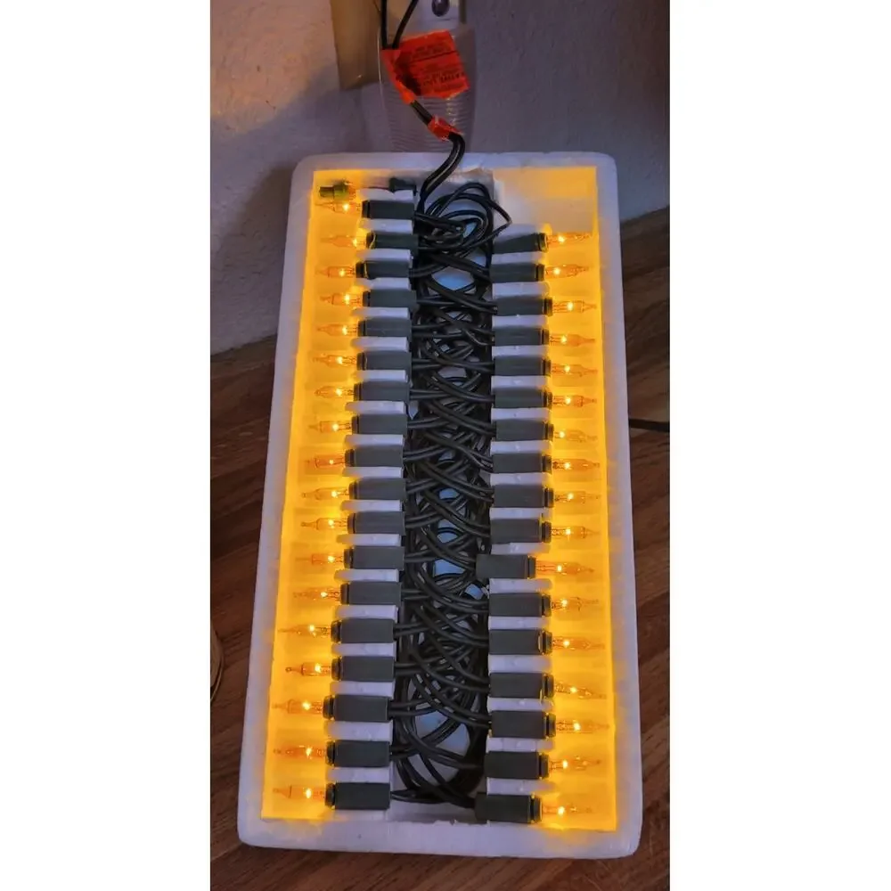 Vtg Foremost Industries 55 Flashing Steady Burning Christmas Lights Non Working?